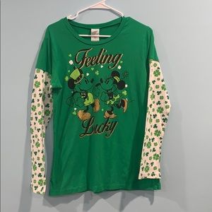 Juniors size XXL Mickey Mouse st Patrick’s day tee